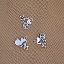 50 Pieces Charms I love my cat heart cat head Designs 14x18mm Antique Silver Pendants Vinatge Jewelry Making DIY Handmade Cat Lovers Gifts Craft Findings Accessories