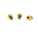 10 Piece Metal Gothic Punk Large Hole 3D Skull Spacer Beads Loose Beads Findings for Jewelry Making DIY Crafts Supplies