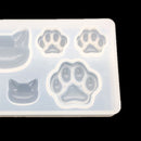 DIY Cabochon Silicone Mold Cat Claw Jewelry Necklace Pendant Crafts Molds