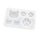 DIY Cabochon Silicone Mold Cat Claw Jewelry Necklace Pendant Crafts Molds