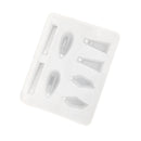 8 Cavity DIY Liquid Resin Casting Molds Geometric Shapes with Hole for Making Jewelry Necklace Earring Pendant Handmade Decorative Craft Mould Tools