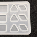 Jewelry Making Silicone Mold Mould (round, square, triangle,rhombus Shapes), for Polymer Clay, Crafting, Resin Epoxy, Pendant Earrings Necklace Making, Resin Craft Molds