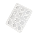 Jewelry Making Silicone Mold Mould (round, square, triangle,rhombus Shapes), for Polymer Clay, Crafting, Resin Epoxy, Pendant Earrings Necklace Making, Resin Craft Molds
