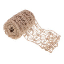 2 Meters Natural Jute Rustic Hessian Burlap Rope Craft Ribbon for Arts Crafts Wedding Party Xmas Christmas DIY Ornament Home Decoration 65mm