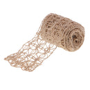 2 Meters Natural Jute Rustic Hessian Burlap Rope Craft Ribbon for Arts Crafts Wedding Party Xmas Christmas DIY Ornament Home Decoration 65mm