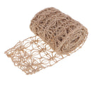 2 Meters Natural Jute Rustic Hessian Burlap Rope Craft Ribbon for Arts Crafts Wedding Party Xmas Christmas DIY Ornament Home Decoration 65mm