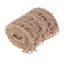 2 Meters Natural Jute Rustic Hessian Burlap Rope Craft Ribbon for Arts Crafts Wedding Party Xmas Christmas DIY Ornament Home Decoration 65mm
