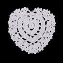 6 Pieces Heart Shape Crochet Cup Mats Lace Table Placemat for Home Decor