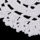 6 Pieces Heart Shape Crochet Cup Mats Lace Table Placemat for Home Decor