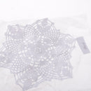 White Round Handmade Crochet Cotton Lace Table Mat Coaster Placemats Doilies