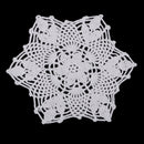 White Round Handmade Crochet Cotton Lace Table Mat Coaster Placemats Doilies