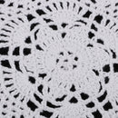 White Round Handmade Crochet Cotton Lace Table Mat Coaster Placemats Doilies