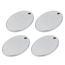 10pcs Metal Tags Blank Coin Stamping Tag Oval Pendants Charms Jewelry Making