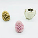 Handmade Rubber Mold Candle Mould Pine Cone Shaped DIY Candles Making Crafts Supplies