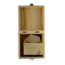 3 Pieces Blank Unfinished Wood Wooden Jewelry Storage Box Organizer Container for DIY Craft Wedding Party Favors