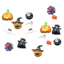16 Pieces Lots Mixed DIY Flatbacks Resin Flat Back Pumpkin, Ghost, Devil, Bat, Spider Web Halloween Cabochon Buttons Scrapbooking Charm DIY Embellishment Craft Making