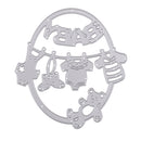 Die-Cuts Baby Coat Hanger Carbon Steel Metal Cutting Dies Embossing Stencil Template DIY Scrapbooking Dies For Baby Shower Card Making Album Decoration