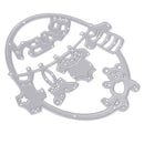 Die-Cuts Baby Coat Hanger Carbon Steel Metal Cutting Dies Embossing Stencil Template DIY Scrapbooking Dies For Baby Shower Card Making Album Decoration