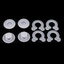 8 Pieces Plastic Clear Bed Sheet Quilt Cover Non-Slip Fixed Buckle Anti-Move Buckle Fixer Fasteners Accessories
