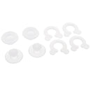 8 Pieces Plastic Clear Bed Sheet Quilt Cover Non-Slip Fixed Buckle Anti-Move Buckle Fixer Fasteners Accessories