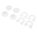 8 Pieces Plastic Clear Bed Sheet Quilt Cover Non-Slip Fixed Buckle Anti-Move Buckle Fixer Fasteners Accessories