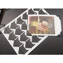 6 Sheets Kraft paper Photo Mounting Sticker Corner Stickers For Scrapbooking Album Photo Corners Scrapbooks Memory Books Separate Piece 2x2cm Total 144 Pieces