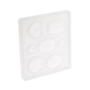 Cabochon Gem Jewelry Silicone Mold Mould with Hole Oval Teardrop Heart Octagon Shape, for Polymer Clay, Crafting, Resin Epoxy, Pendant Earrings Making