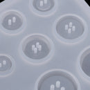 1 Sheet/11 Assorted Sizes Button White Silicone Mold Diamond Pendants Charms Mold DIY Jewelry Resin Moulds Epoxy Molding Tools Cake Candy Moulds