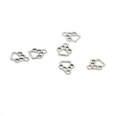 100 Pieces Alloy Hollow Pet Cat Paw Footprint Shaped Dangle Pendants Charms Findings for DIY Necklace Bracelet Earrings Supplies