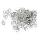 100 Pieces Alloy Hollow Pet Cat Paw Footprint Shaped Dangle Pendants Charms Findings for DIY Necklace Bracelet Earrings Supplies