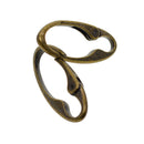 2 Pieces Zinc Alloy Oval Carabiner Spring Snap Open Clips Hook Keychain Keyring Buckle Antique Bronze DIY Accessories - 75x 25mm