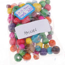 100 Pieces Wholesale 8mm - 14mm Dyed Painted Wood Beads Round Loose Wooden Bead Ball for Jewelry Making Craft DIY Macrame Bracelet Necklace Mix Colors