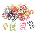 26 Pieces Multicolors Creative Paper Clips, Smooth ,Metal Wire Upper Case English Letter Alphabet Shaped for Office Supplies School Student Art Supply