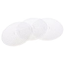 3 Piece 15cm Large Round Fuse Beads Boards Clear Plastic Pegboards Peg Board for Kids DIY Craft Educational Toys