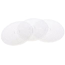 3 Piece 15cm Large Round Fuse Beads Boards Clear Plastic Pegboards Peg Board for Kids DIY Craft Educational Toys