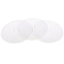 3 Piece 15cm Large Round Fuse Beads Boards Clear Plastic Pegboards Peg Board for Kids DIY Craft Educational Toys
