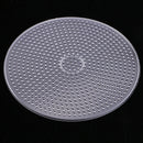 3 Piece 15cm Large Round Fuse Beads Boards Clear Plastic Pegboards Peg Board for Kids DIY Craft Educational Toys