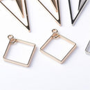 12 Pieces Fashion Simple Geometric Figures Earrings Pendants Accessories For DIY Handmade And Jewelry Findings Charms fit Earring Necklace Crafts