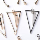 12 Pieces Fashion Simple Geometric Figures Earrings Pendants Accessories For DIY Handmade And Jewelry Findings Charms fit Earring Necklace Crafts