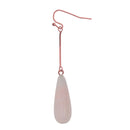 2 Piece Rose Quartz Gemstone Water Drop Pendant Jewelry Making Charms Findings for DIY Necklace Bracelet Earrings