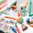 12 Colors Acrylic Paint Markers Pen, Art Permanent Paint Pens for Painting on Rock, Glass, Canvas, Fabric, Metal, Wood, Ceramic