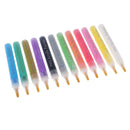 12 Colors Acrylic Paint Markers Pen, Art Permanent Paint Pens for Painting on Rock, Glass, Canvas, Fabric, Metal, Wood, Ceramic