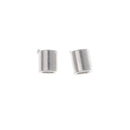 30Pcs Silver Spacer Loose Tubluar Bead for DIY Craft Jewellery Accessories