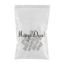 30Pcs Silver Spacer Loose Tubluar Bead for DIY Craft Jewellery Accessories