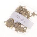 50 Pieces Starfish Charms Jewelry Pendants Connectors For Bracelets Necklace