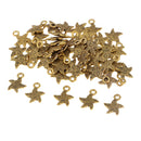 50 Pieces Starfish Charms Jewelry Pendants Connectors For Bracelets Necklace