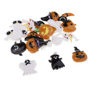 20 Pack DIY Mix Lots Halloween Pumpkin Skeleton Owl Bat Cat Resin Flatback Button Art Album Flatback Scrapbooking Embellishments DIY Decoration Crafts