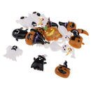 20 Pack DIY Mix Lots Halloween Pumpkin Skeleton Owl Bat Cat Resin Flatback Button Art Album Flatback Scrapbooking Embellishments DIY Decoration Crafts
