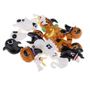 20 Pack DIY Mix Lots Halloween Pumpkin Skeleton Owl Bat Cat Resin Flatback Button Art Album Flatback Scrapbooking Embellishments DIY Decoration Crafts