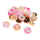 20 Pieces Lots Mixed DIY Flatbacks Resin Flat Back Kawaii Doughnut Sweets Cabochon Buttons Scrapbooking Slime Charm DIY Embellishment Phone Craft